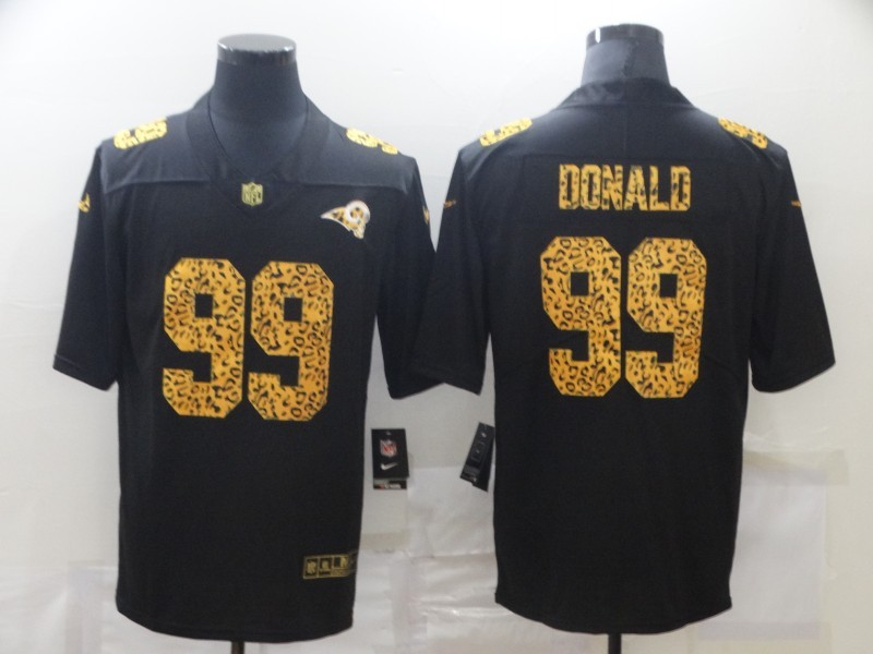 Men's Los Angeles Rams #99 Aaron Donald Black Alternate Jersey